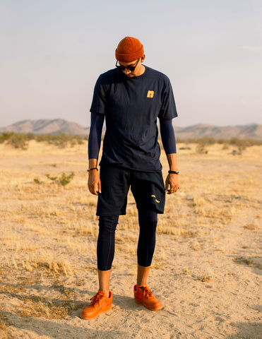 Navy Sweat Shorts