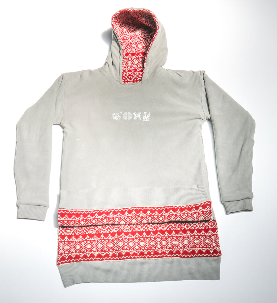 Nomadic Outpost x MYM Organics Zarape Reversible Hoodie Carmine