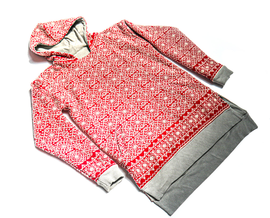 Nomadic Outpost x MYM Organics Zarape Reversible Hoodie Carmine