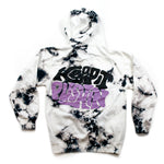 Keep It Pushin Hoodie - Crystal Wash Tie Dye in White